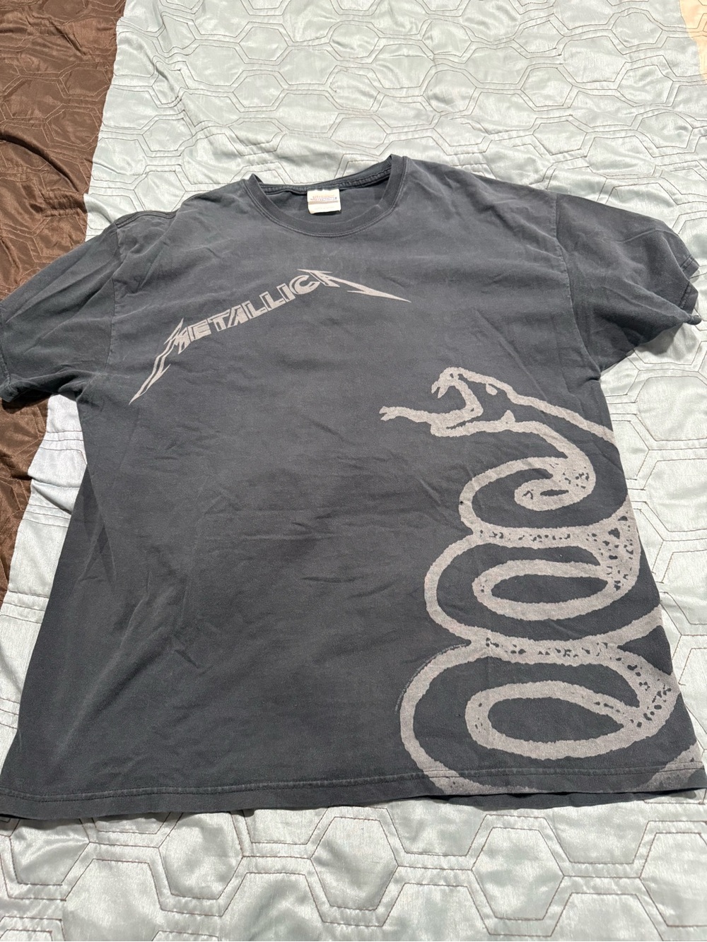 Vintage METALLICA Black Snake Album Black Shirt Size Extra Large Metal Rock Band